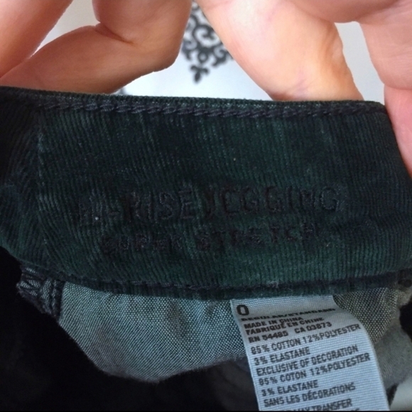 COPY - American Eagle Outfitters Emerald Green High Rise Corduroy Jeggings - Picture 4 of 6